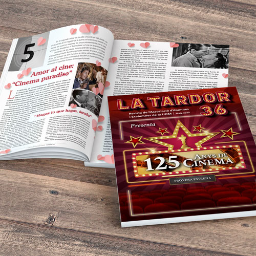Diseño editorial portada revista "La Tardor" AUOM UIB nº 36