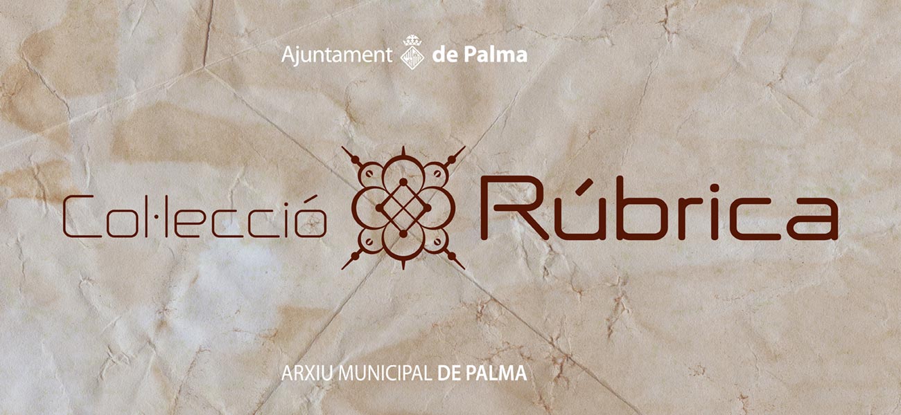 Diseño de logotipo "Col·lecció Rúbrica" Arxiu Municipal de Palma