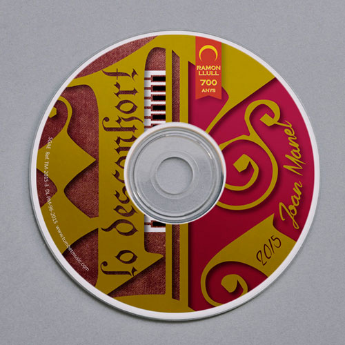 Diseño CD/DVD galleta "Lo Desconhort" Ramon Llull