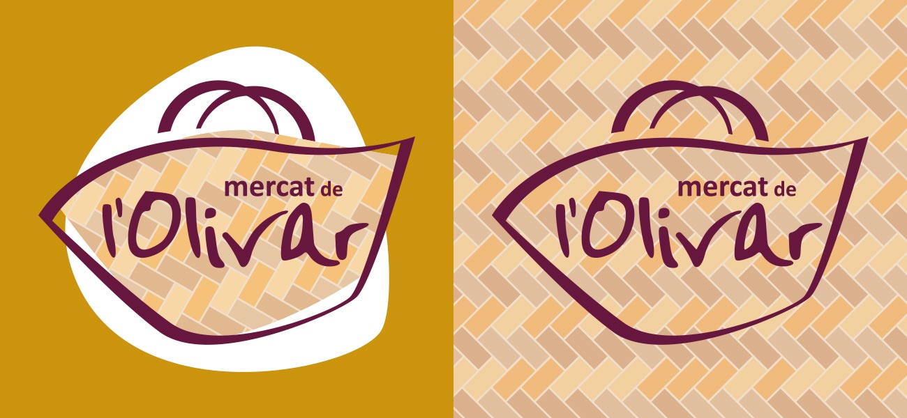 Diseño de marca logotipo identidad corporativa "Mercat de l'Olivar"