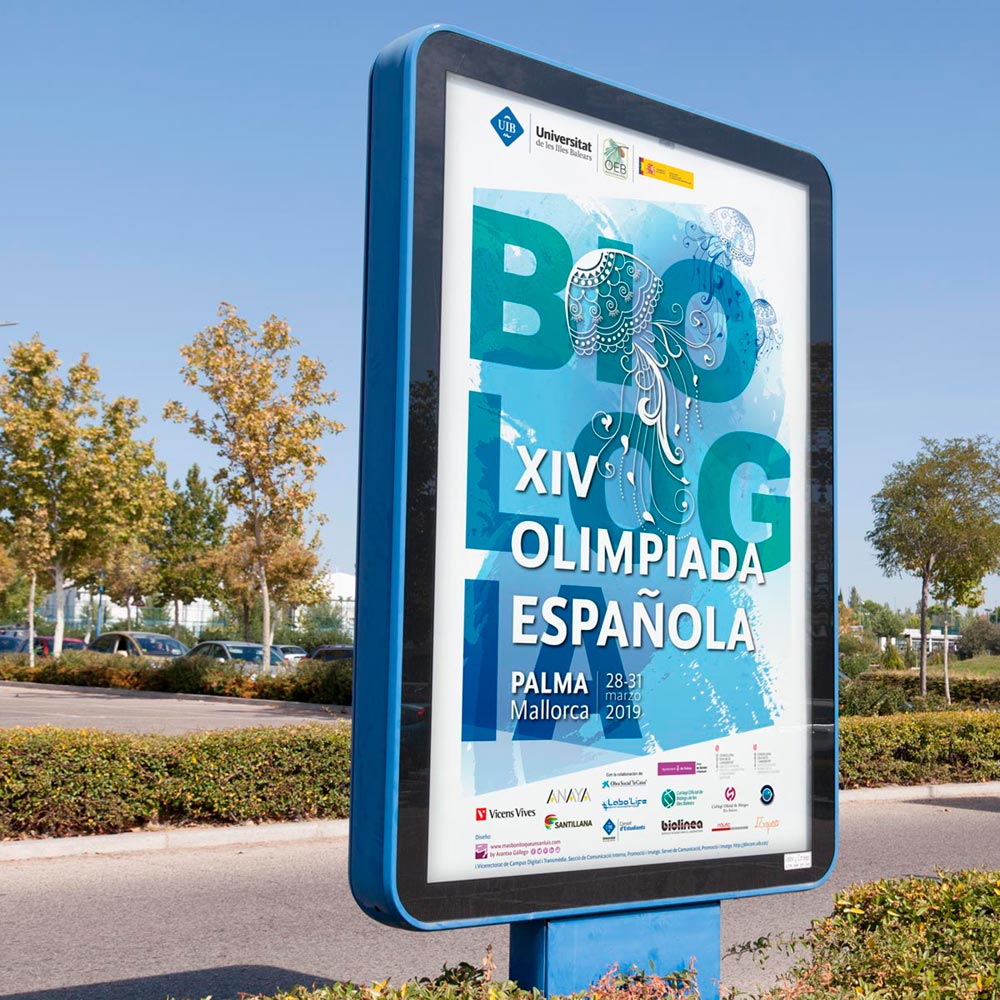 Diseño imagen evento XIV Olimpiada Española de Biología OEB UIB